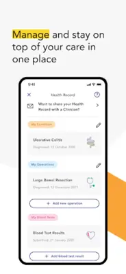 My IBD Care Crohn’s & Colitis android App screenshot 0